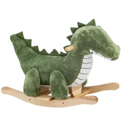 Bloomingville Schaukeltier Arnie Krokodil Gru00fcn