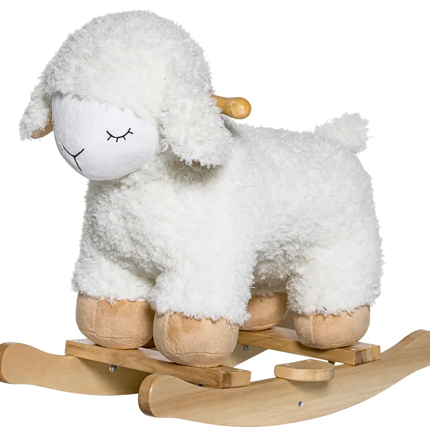 Bloomingville Schaukeltier Schaf Nature/White
