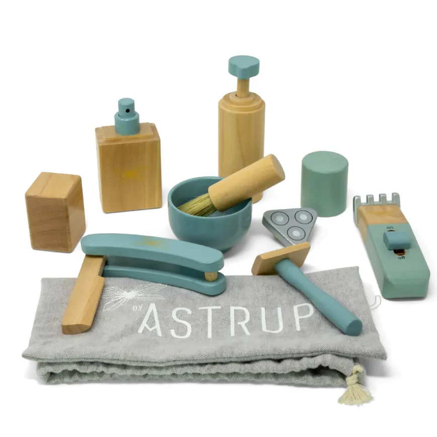 by ASTRUP Barbier Holzspielzeug 8-teilig