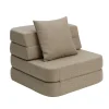 by KlipKlap KK 3 Fold Sofa Single Soft Sand