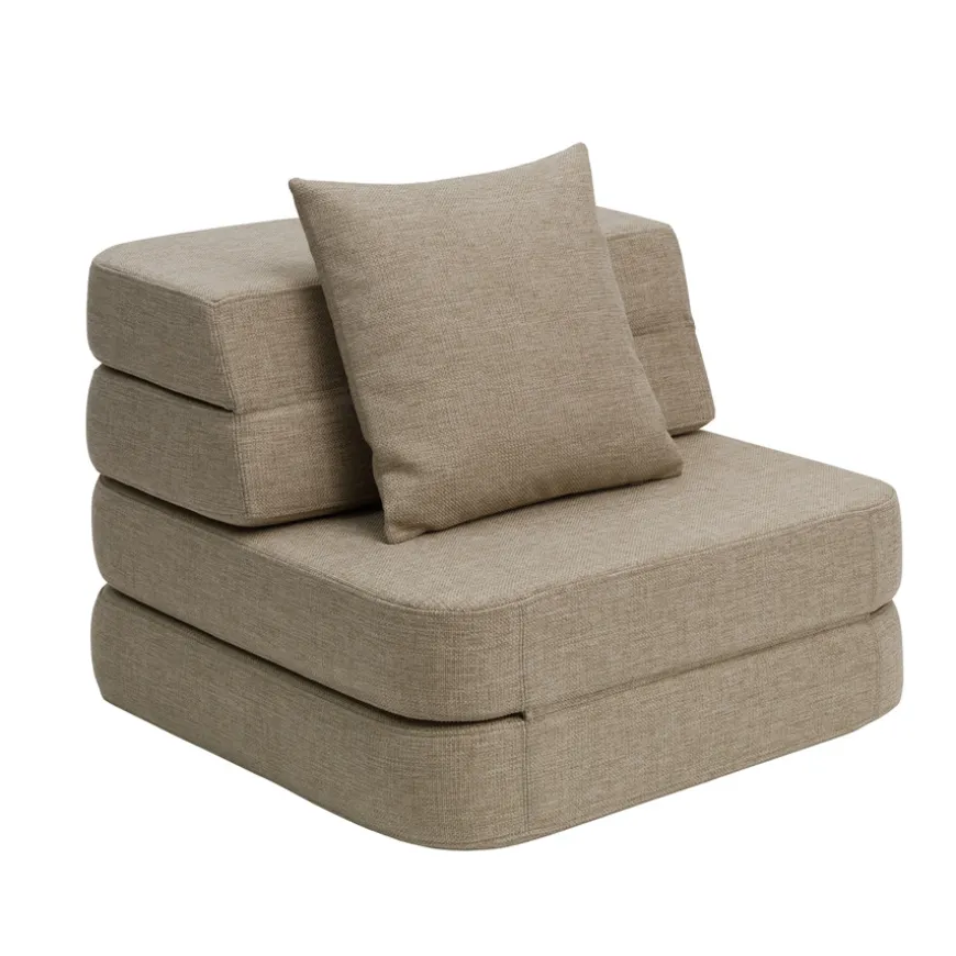 by KlipKlap KK 3 Fold Sofa Single Soft Sand