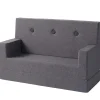 by KlipKlap KK Kids Sofa Blue Grey/Grey