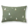 Dear April Cinna Besticktes Kissen Sailboats