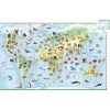 Djeco Entdeckerpuzzle Planet mit Tieren