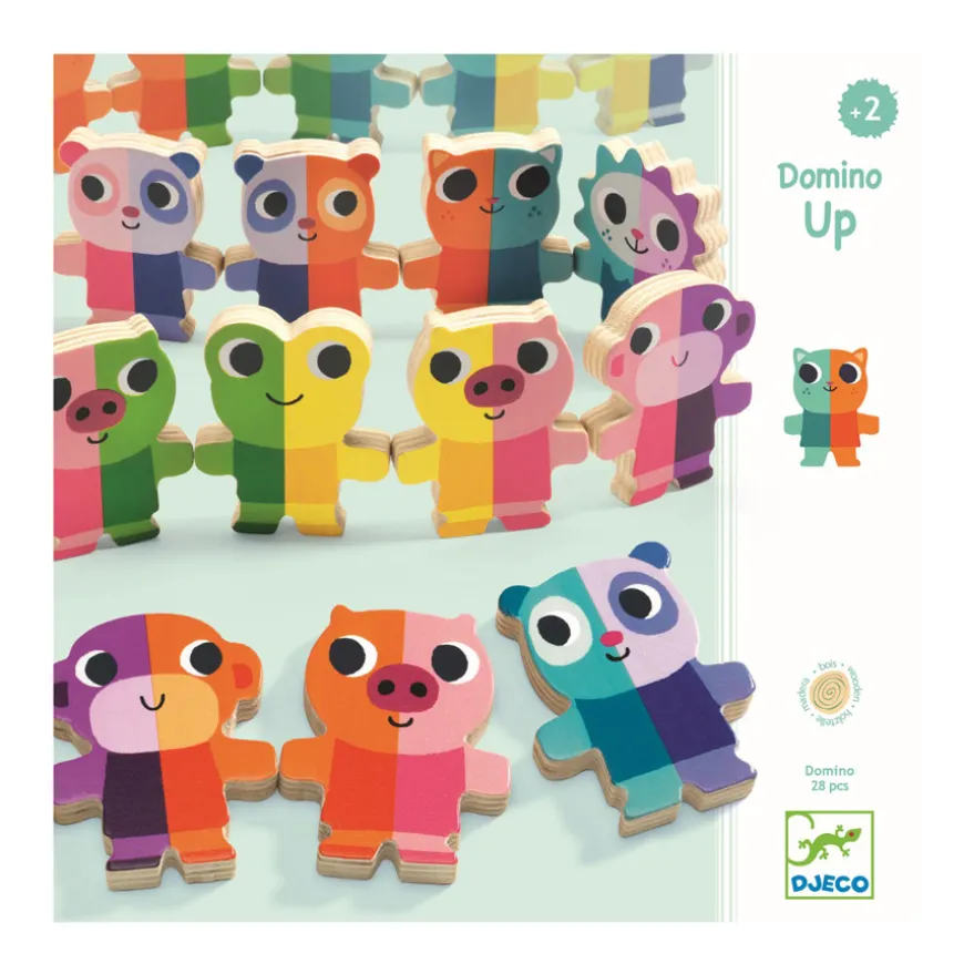 Djeco Holz Lernspiele Domino Up