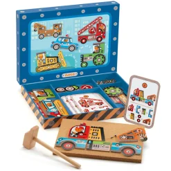 Djeco Hu00e4mmer-Spiel Fahrzeuge