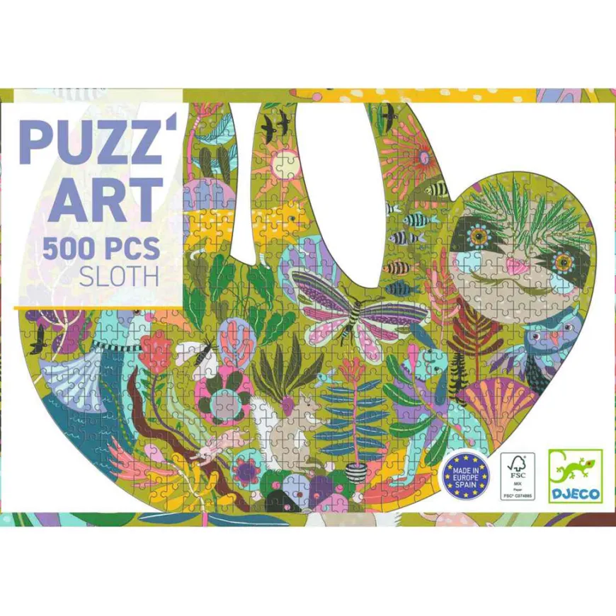 Djeco Puzzle Puzz'Art Faultier - 500 Teile