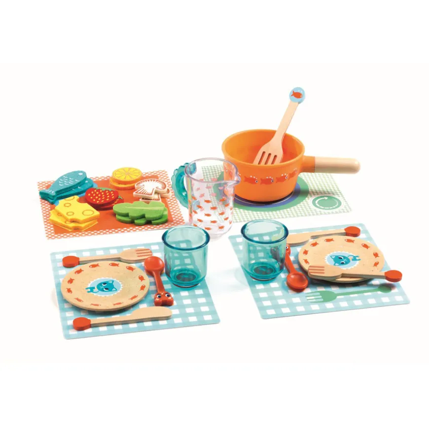 Djeco Rollenspiel Kinderku00fcche Diner time, kittens!