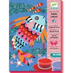Djeco Sandbild Farbenfrohe Fische