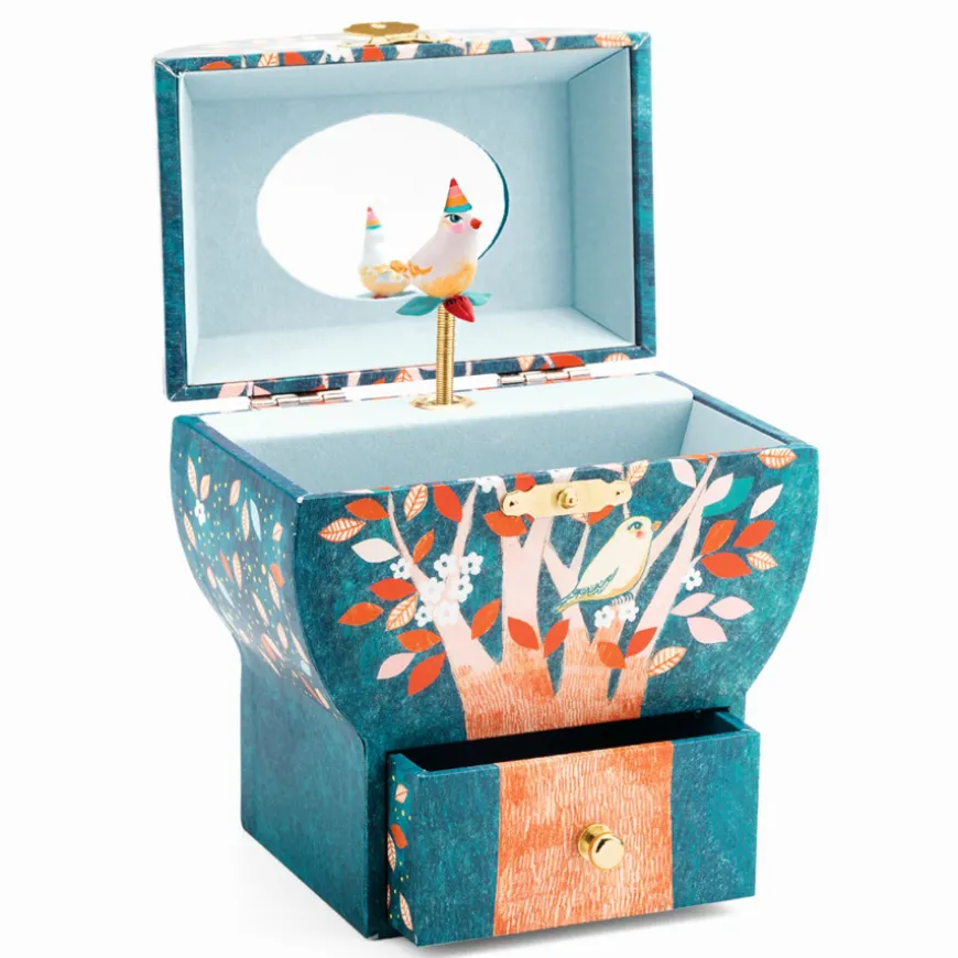 Djeco Schmuckku00e4stchen mit Spieluhr Nachtgesu00e4nge