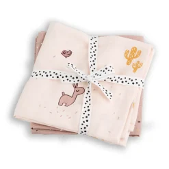 Done by Deer Mullwindel Wrap Lalee Rosa 2er-Set