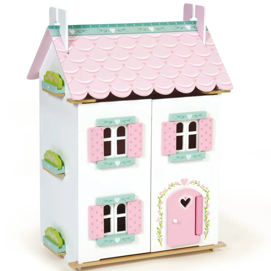 Le Toy Van Puppenhaus Sweetheart Cottage inklusive Mu00f6bel