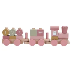 Little Dutch Holz-Eisenbahn mit Steckformen Wild Flowers