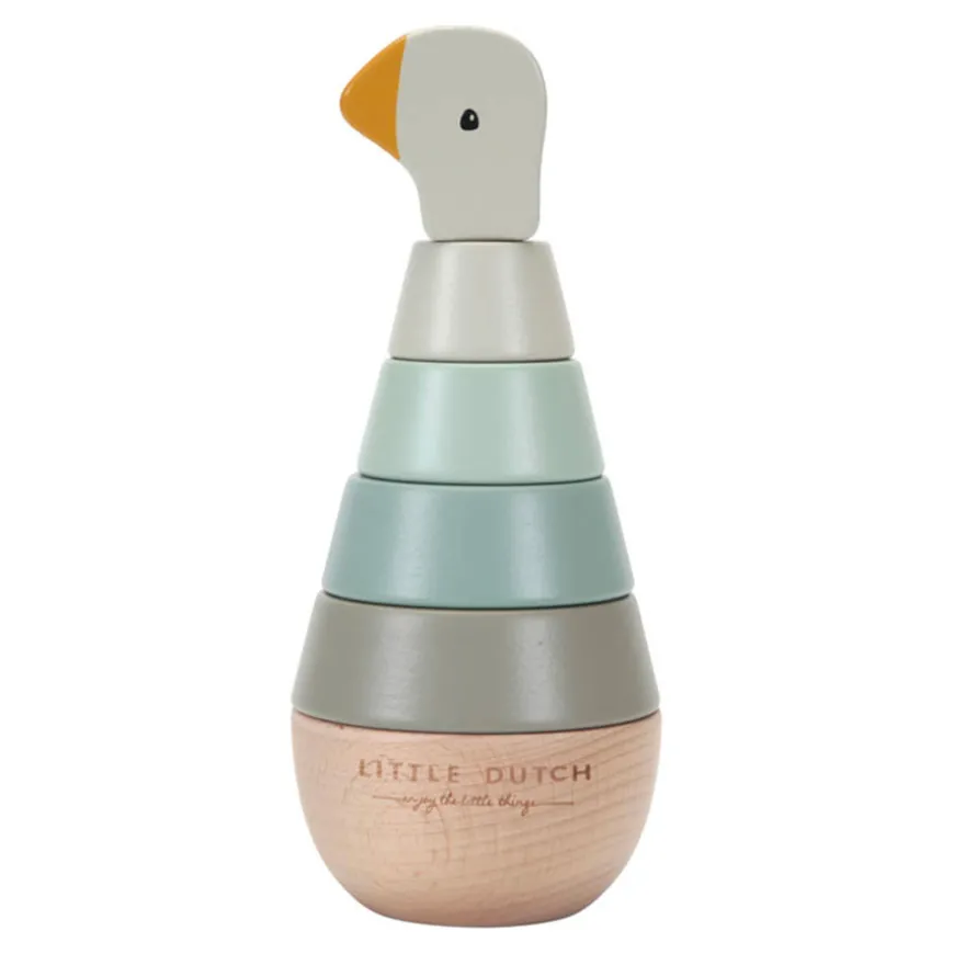 Little Dutch Holz-Stapelturm mit Ringen Little Goose