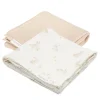Little Dutch Musselintuch Swaddles 70 x 70 Baby Bunny / Beige 2er-Set