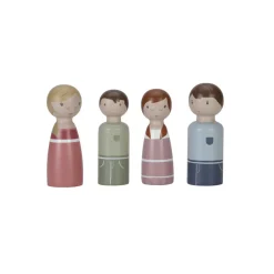 Little Dutch Puppenhaus-Erweiterungsset Familie Rosa
