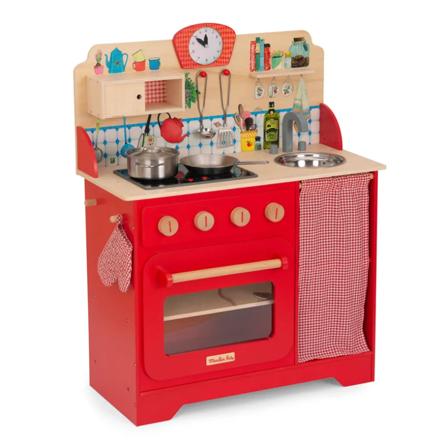 Moulin Roty Kinderku00fcche mit Zubehu00f6r