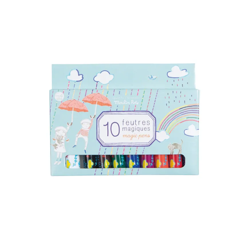 Moulin Roty Magische Filzstifte 10 Stu00fcck aujourd'hui c'est`mercredi