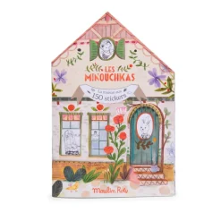 Moulin Roty Malbuch mit 150 Stickern Minouchkas
