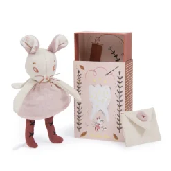 Moulin Roty Stofftier Milchzahn-Maus Apru00e9s la Pluie