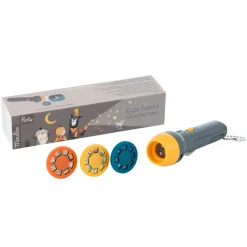 Moulin Roty Taschenlampe Projektionsleuchte Mu00e4rchenstunde "Les Moustaches"