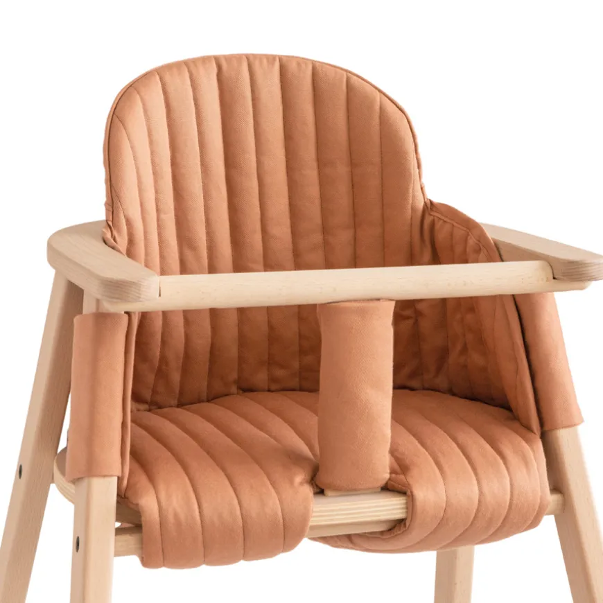 Nobodinoz Kissen fu00fcr Kinderstuhl Growing Green Sienna Brown