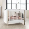 Oliver Furniture Baby- und Kinderbett Wood Mini+ Weiu00df/Eiche inkl. Umbauset Juniorbett