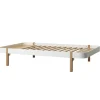 Oliver Furniture Bett Wood Lounger 120 x 200 Weiu00df/Eiche