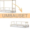 Oliver Furniture Camp Umbauset Himmelbett zum Bettsofa Eiche