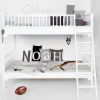 Oliver Furniture Etagenbett Seaside Classic Weiu00df mit schru00e4ger Leiter