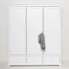 Oliver Furniture 3-tu00fcriger Kleiderschrank Weiu00df Hoch - Sofort Lieferbar
