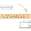 Oliver Furniture Umbauset Wood Original Bettsofa zum halbhohen Etagenbett weiu00df
