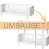 Oliver Furniture Umbauset Wood Mini+ Juniorbett zum halbhohen Etagenbett Weiu00df