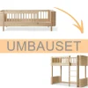 Oliver Furniture Umbauset Wood Mini+ Juniorbett zum halbhohen Hochbett Eiche
