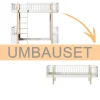 Oliver Furniture Umbauset Wood Original Hochbett zum Bettsofa Weiu00df/Eiche