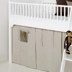 Oliver Furniture Vorhang fu00fcr halbhohes Hochbett Seaside (160-200cm)/Etagenbett Natur