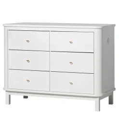 Oliver Furniture Wood Kommode 6 Schubladen Weiu00df