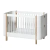 Oliver Furniture Wood Mini+ Babybett Weiu00df/Eiche exkl. Umbauset Juniorbett