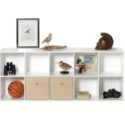 Oliver Furniture Wood Wand-Regal 5 x 2 Horizontal