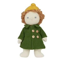 Olli Ella Stoffpuppe Dress Me Dinky Charlie Chestnut Green