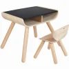 PlanToys Schreibtisch & Stuhl Schwarz