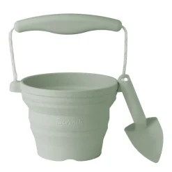 Scrunch Sandspielzeug Eimer & Schaufel Sage Green
