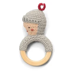 Sebra Hu00e4kel-Rassel auf Holzring Ritter