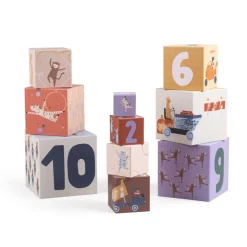 Sebra Stapel-Blu00f6cke Toes/Builders 10-teilig