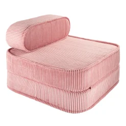 Wigiwama Kindersessel ausklappbar Pink Mousse Flip Chair Cord