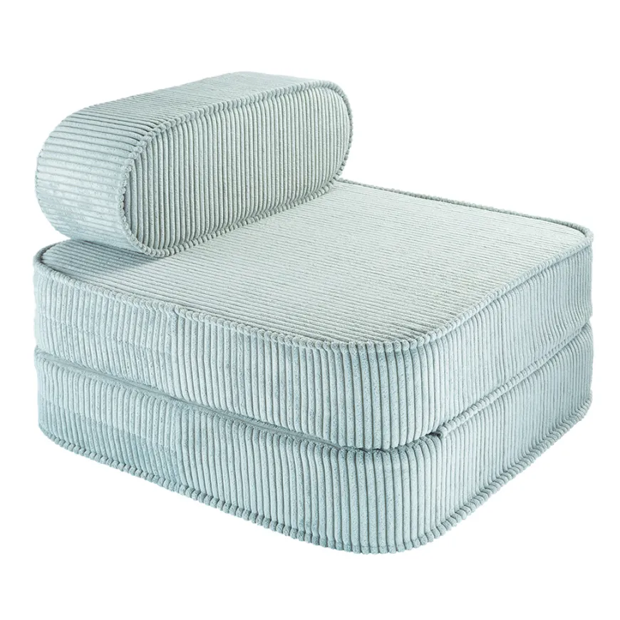 Wigiwama Kindersessel ausklappbar Peppermint Green Flip Chair Cord