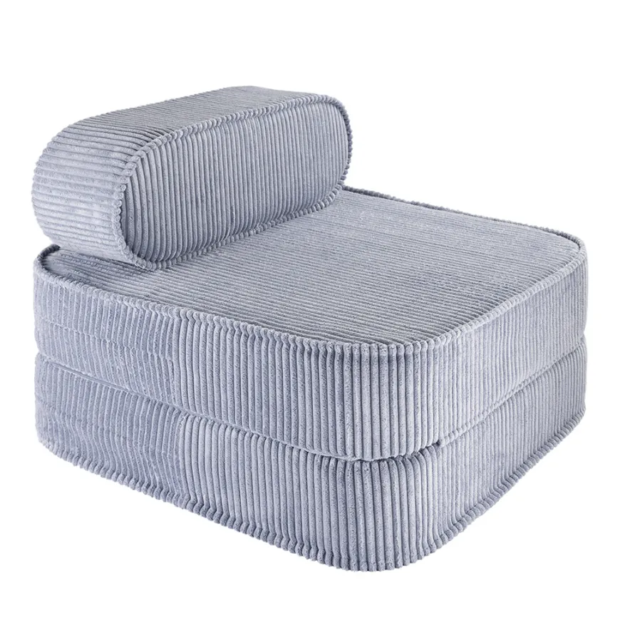 Wigiwama Kindersessel ausklappbar Blueberry Blue Flip Chair Cord