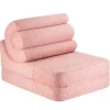Wigiwama Kindersessel/Matratze Flipster Guava Pink Teddy