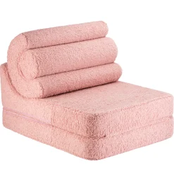 Wigiwama Kindersessel/Matratze Flipster Guava Pink Teddy