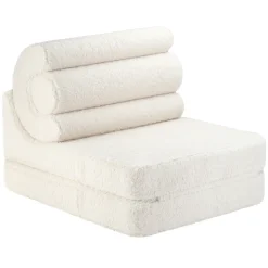 Wigiwama Kindersessel/Matratze Flipster Cream White Teddy